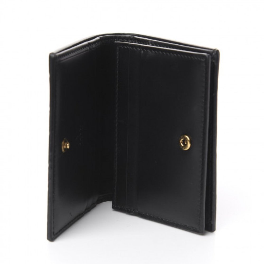 Gucci Guccissima Crystal Cat Card Case in Black NEW IN BOX - Picture 2 of 6